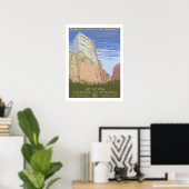 Zion National Park Vintage Travel Poster (Heimbüro)