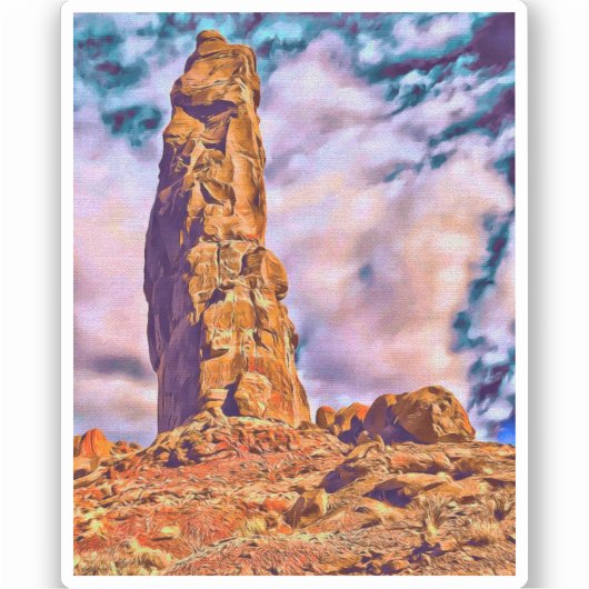 Zion National Park Vinyl Sticker (Vorderseite)