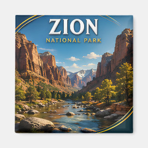 Zion-Nationalpark Angels Landing Reise-Geschenk Magnet