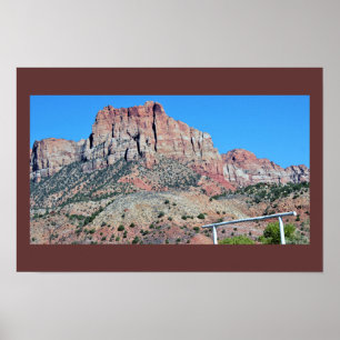 Zion-Nationalpark Berge Poster