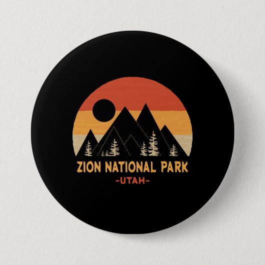 Zion-Nationalpark Button (Vorderseite)