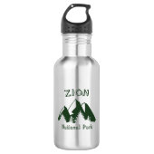 Zion-Nationalpark Edelstahlflasche (Vorderseite)