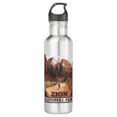 Zion-Nationalpark Edelstahlflasche (Vorderseite)