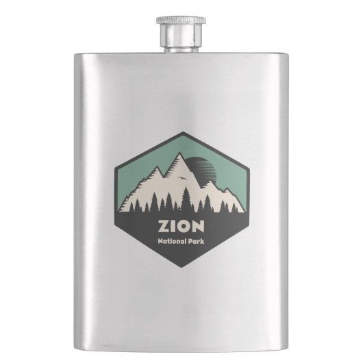 Zion-Nationalpark Flachmann (Vorderseite)