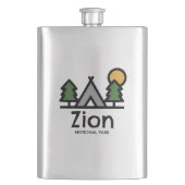 Zion-Nationalpark Flachmann (Vorderseite)