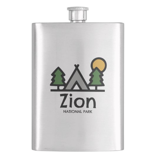 Zion-Nationalpark Flachmann (Vorderseite)