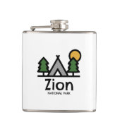 Zion-Nationalpark Flachmann (Vorderseite)