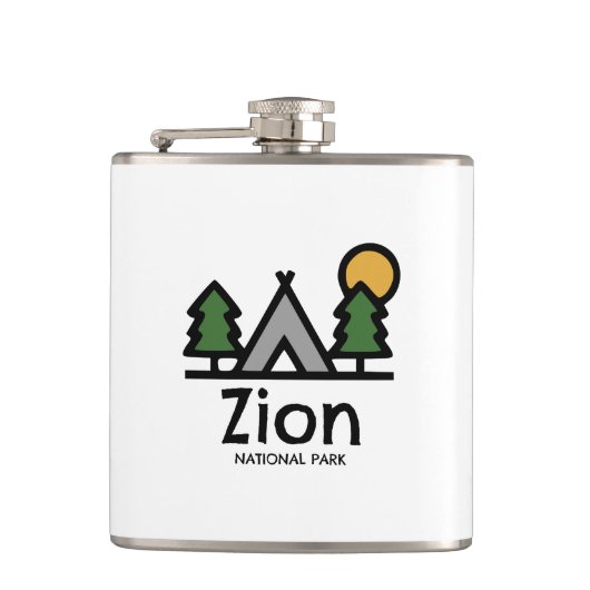 Zion-Nationalpark Flachmann (Vorderseite)