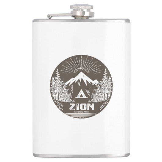 Zion-Nationalpark Flachmann (Vorderseite)