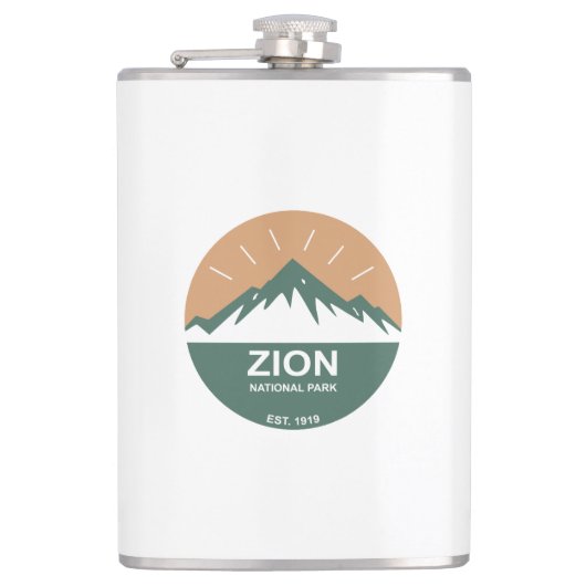 Zion-Nationalpark Flachmann (Vorderseite)