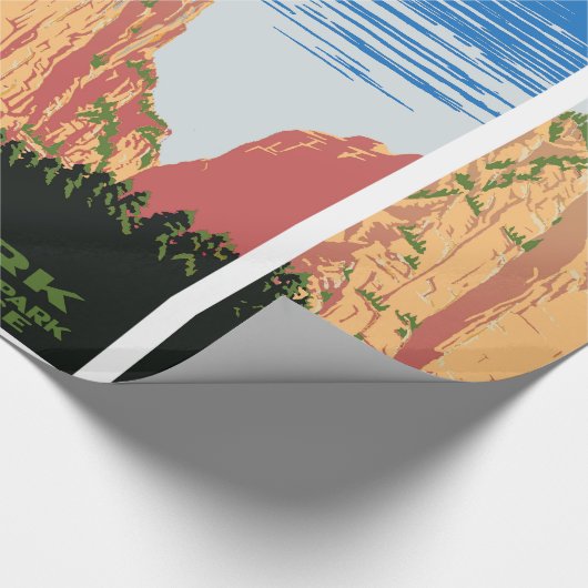 Zion Nationalpark Geschenkpapier (Ecke)