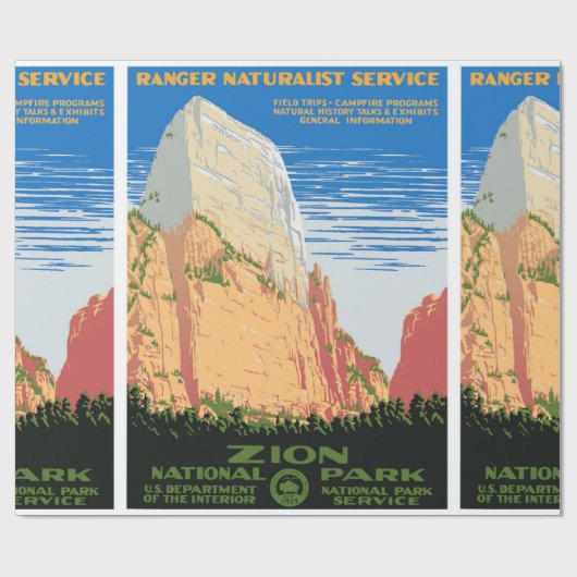 Zion Nationalpark Geschenkpapier (Flach)