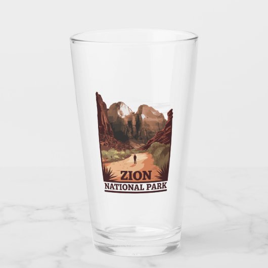 Zion-Nationalpark Glas (Vorderseite)
