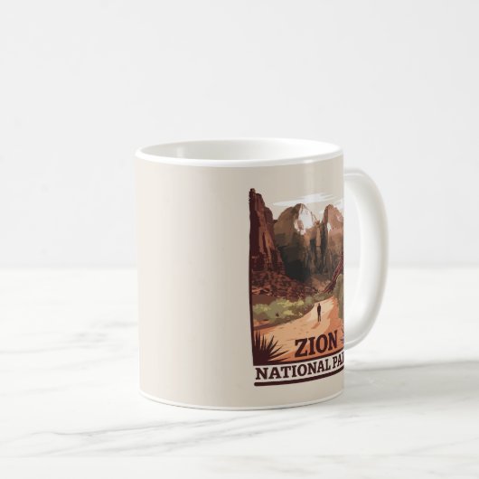 Zion-Nationalpark Kaffeetasse (VorderseiteRechts)