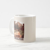 Zion-Nationalpark Kaffeetasse (Vorderseite Links)
