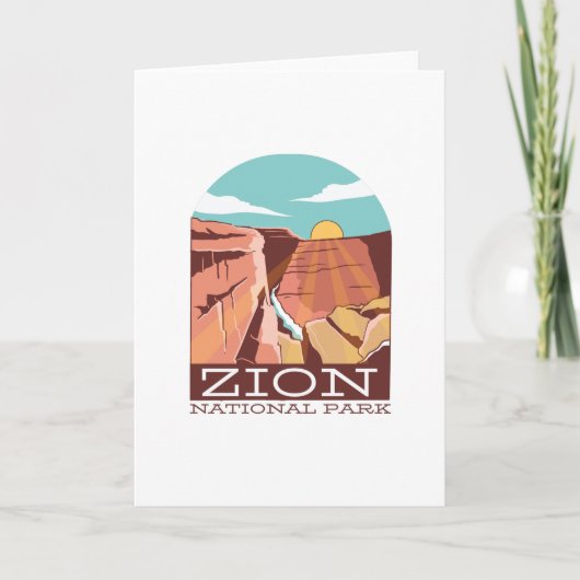 Zion-Nationalpark Karte (Vorderseite)