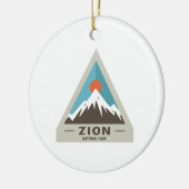 Zion-Nationalpark Keramik Ornament (Links)