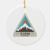 Zion-Nationalpark Keramik Ornament (Hinten)
