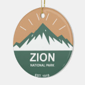 Zion-Nationalpark Keramik Ornament (Links)