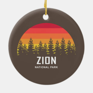 Zion-Nationalpark Keramik Ornament