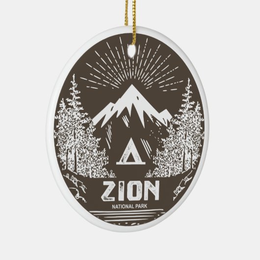 Zion-Nationalpark Keramik Ornament (Rechts)