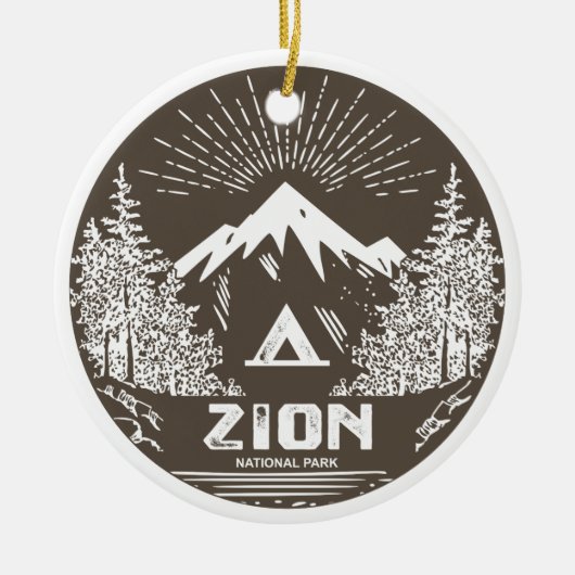 Zion-Nationalpark Keramik Ornament (Vorne)