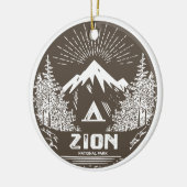 Zion-Nationalpark Keramik Ornament (Links)