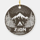 Zion-Nationalpark Keramik Ornament (Hinten)