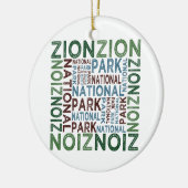 Zion-Nationalpark Keramikornament (Links)