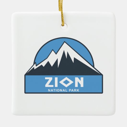 Zion-Nationalpark Keramikornament (Vorderseite)