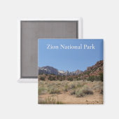 Zion-Nationalpark Magnet (Vorderseite/Rückseite)