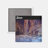 Zion-Nationalpark Magnet (Vorderseite/Rückseite)