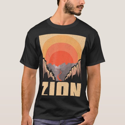 Zion Nationalpark Merchandise Zion Wandern T-Shirt (Vorderseite)