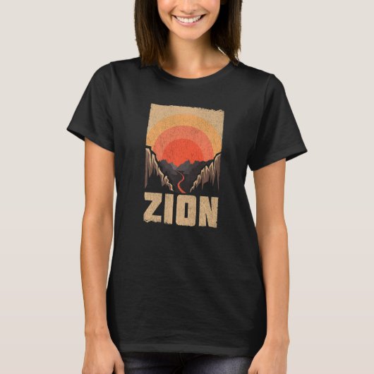 Zion Nationalpark Merchandise Zion Wandern T-Shirt (Vorderseite)