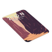 Zion Nationalpark Narrows Retro Magnet (Rechte Seite)