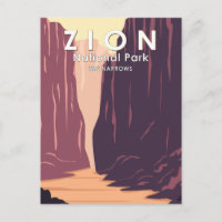 Zion Nationalpark Narrows Retro