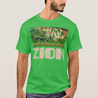 Zion Nationalpark Natur Lover Vintag Retro Skyl T-Shirt
