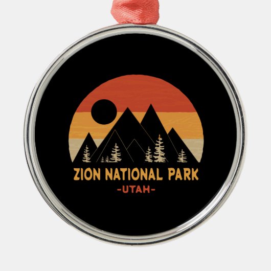 Zion-Nationalpark Ornament Aus Metall (Vorne)