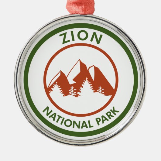 Zion-Nationalpark Ornament Aus Metall (Vorne)