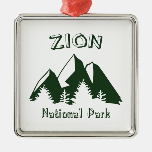 Zion-Nationalpark Ornament Aus Metall (Vorne)