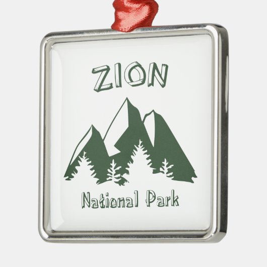 Zion-Nationalpark Ornament Aus Metall (Links)
