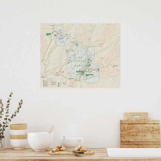 Zion-Nationalpark Poster (Küche)