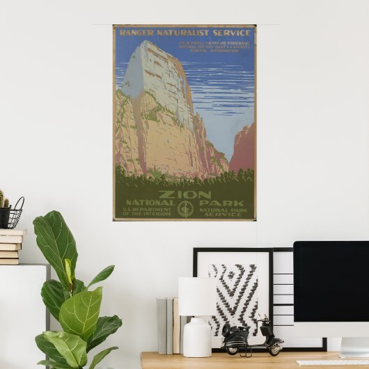 Zion-Nationalpark Poster (Heimbüro)