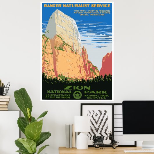 Zion-Nationalpark Poster (Heimbüro)