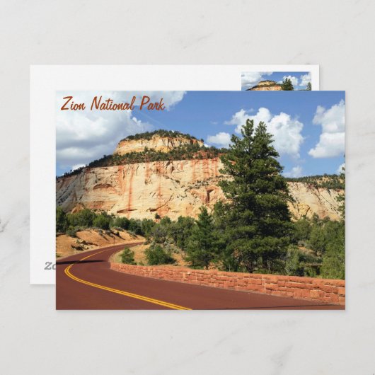 Zion-Nationalpark Postkarte (Vorne/Hinten)