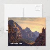Zion-Nationalpark Postkarte (Vorne/Hinten)