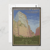 Zion-Nationalpark Postkarte (Vorne/Hinten)