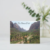 Zion-Nationalpark Postkarte (Stehend Vorderseite)