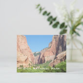 Zion-Nationalpark Postkarte (Stehend Vorderseite)
