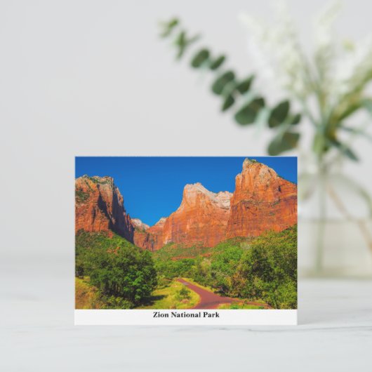 Zion-Nationalpark Postkarte (Stehend Vorderseite)